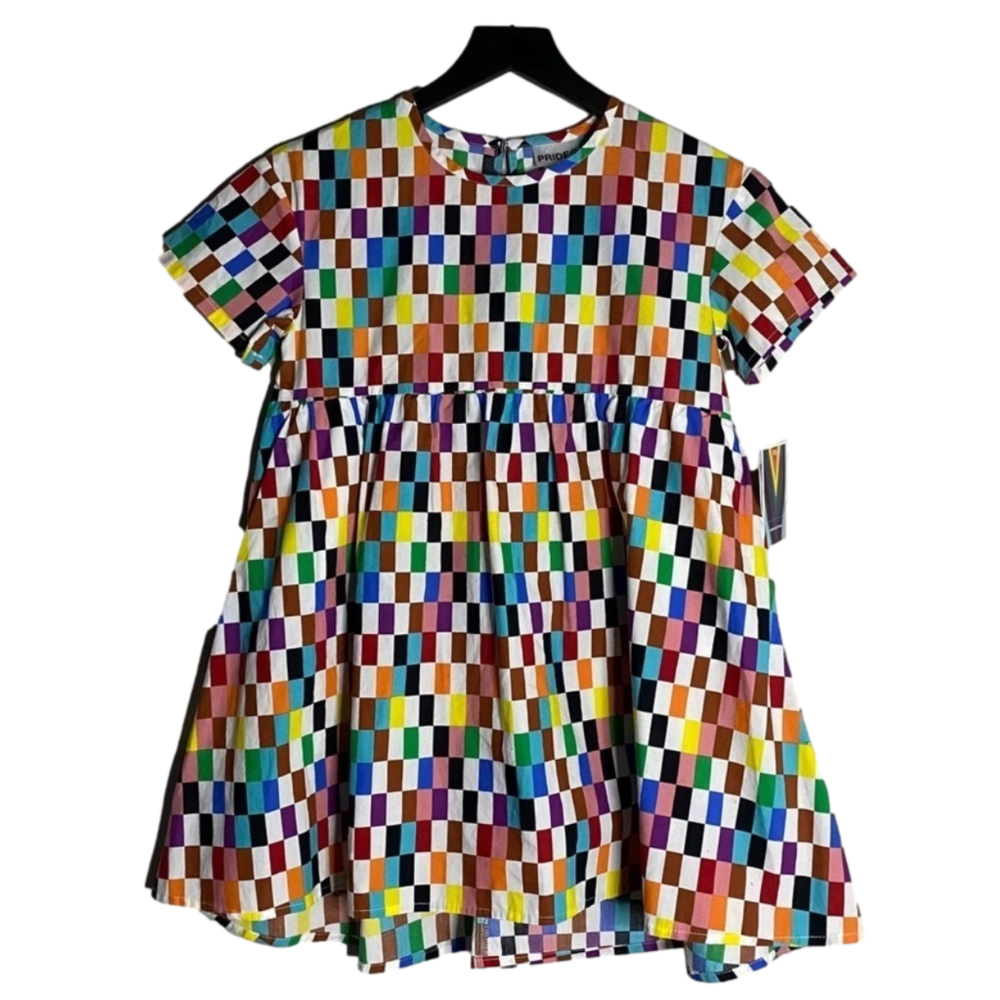 Target Pride Kids Rainbow Checkered Dress from Alice Butts